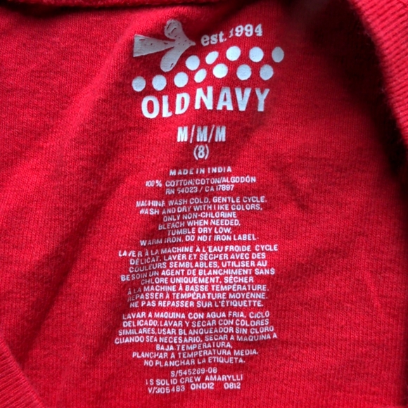 2 Old Navy red & green Long sleeve shirts - Picture 4 of 5